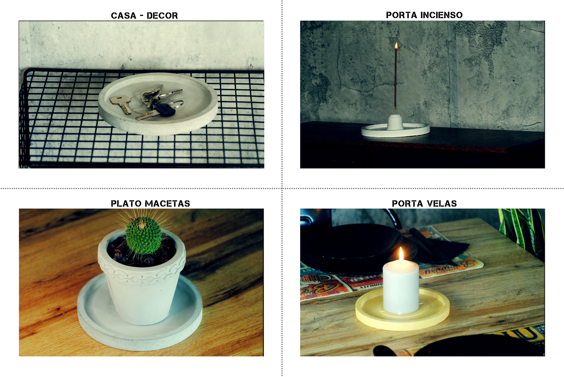 arisco® tienda de Productos de Decoración hechos en cemento. Plato Redondo de Cemento color Negro, Estilo Granito. Marca arisco®.