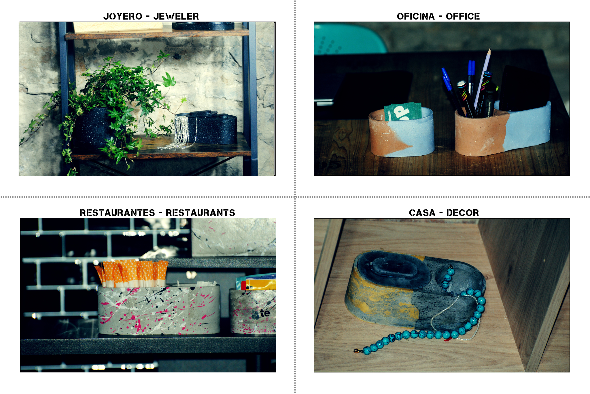 arisco® tienda de Productos de Decoración hechos en cemento. Joyero, Pieza decoración forma elipse de cemento Negro estilo Granito con dos Tapas.