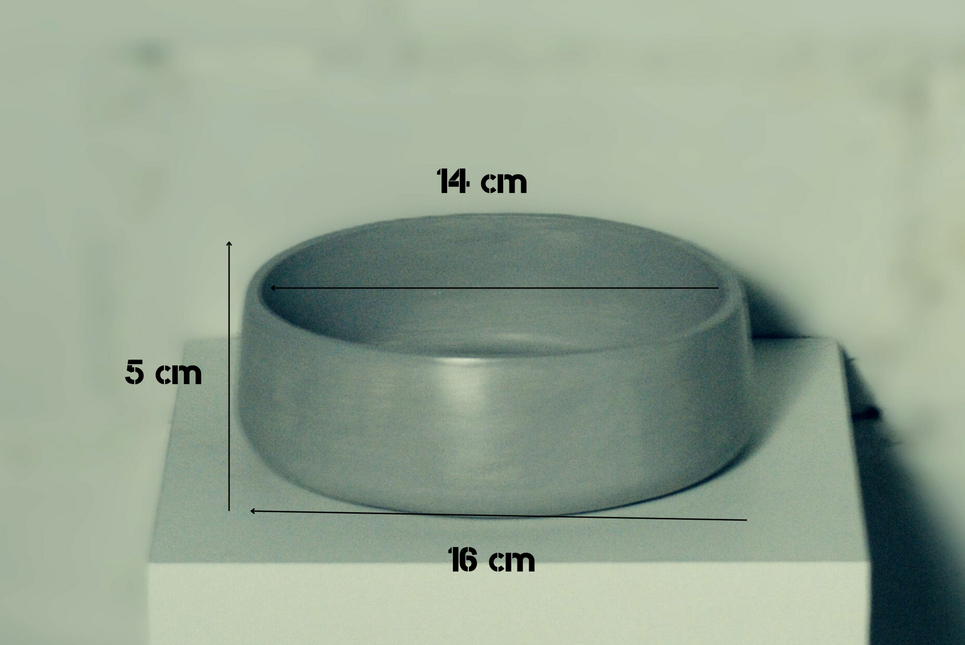 arisco® tienda de Productos de Decoración hechos en cemento. Pieza decoración Ovalada hecha en Cemento. Centro de mesa, Recipiente para Vela.